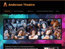 Tablet Screenshot of andersontheatre.com